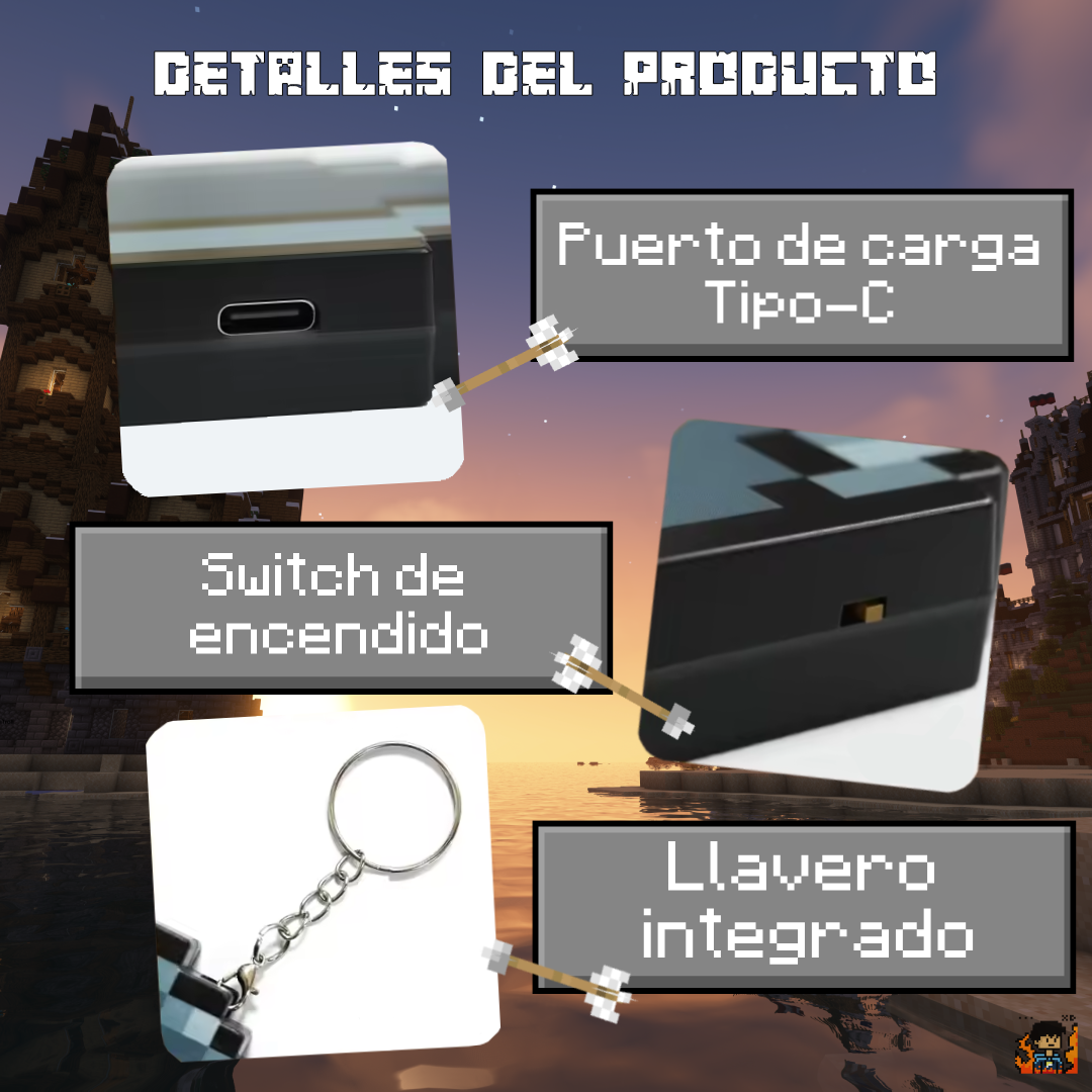 Brújula Pixel Spawn-Pointer Estilo Minecraft